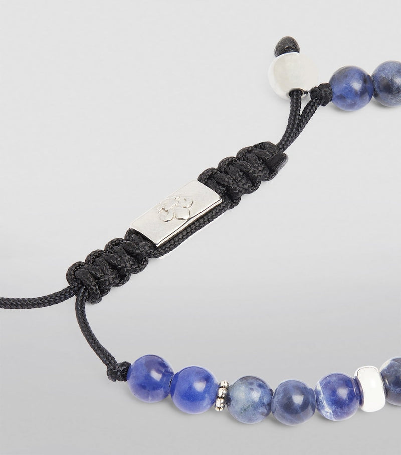 Nialaya dumortierite beaded bracelet (British brand)