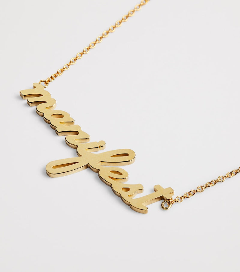Jennifer Meyer yellow gold manifest necklace - British product