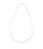 Pomellato rose gold hoop chain necklace (British brand)