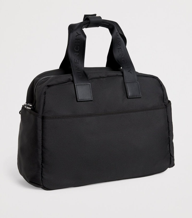 Givenchy kids canvas changing bag with embossed logo and accessories, 30x42x16cm, UK version