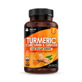 Holland & Barrett New Leaf Products Turmeric Curcumin Ginger Tablets 180 Tablets- Buy online at McGrocer