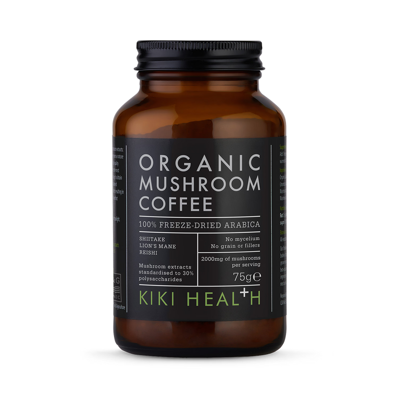 KIKI Health Organic Mushroom Extract Coffee 75g, UK version