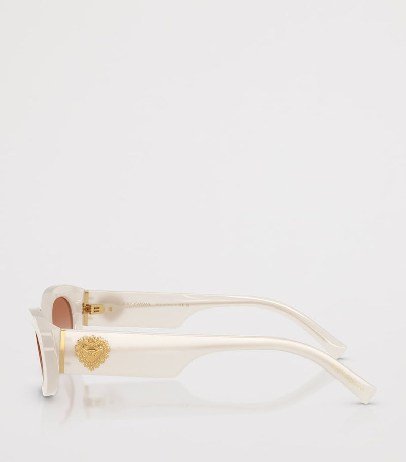 Dolce&Gabbana oval sunglasses in opaline finish, imported from the UK