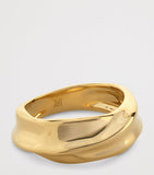 Monica Vinader Gold Vermeil Nomade Ring (British brand)