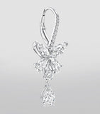 Graff butterfly drop earrings white gold diamonds, imported from the UK