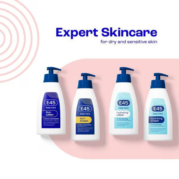 E45 Rich 24 Hour Cream with Pump 400ml - British product