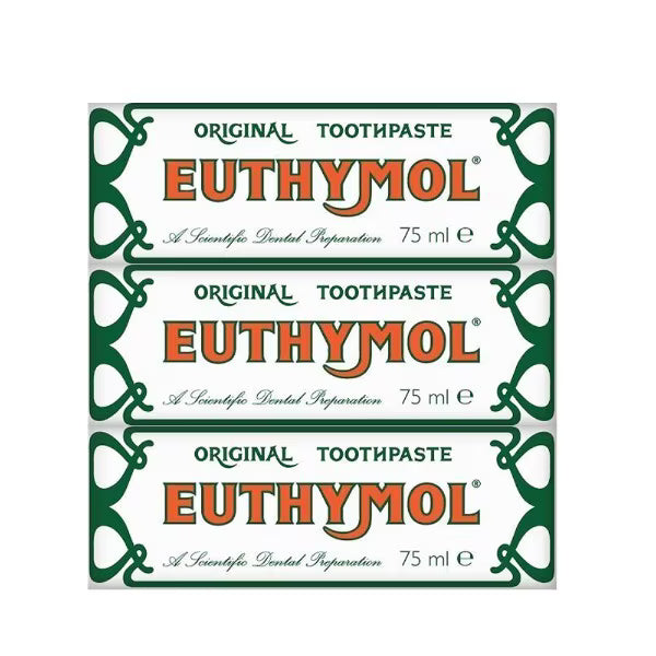 Euthymol Antiseptic Toothpaste Bundle 75ml - British product