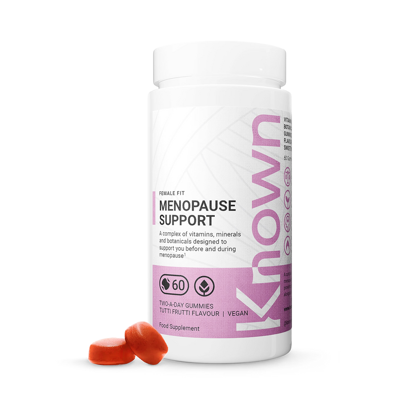 Known Nutrition menopause support gummies tutti frutti 60 count - British product