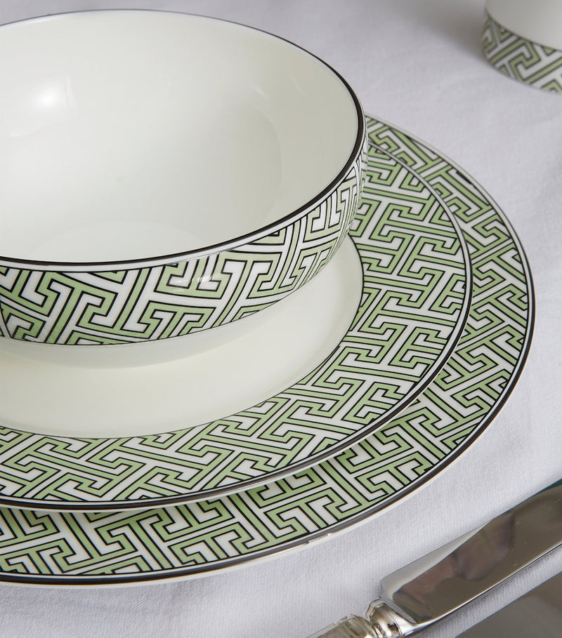 O.W. London maze geometric print breakfast bowl 15cm, imported from the UK