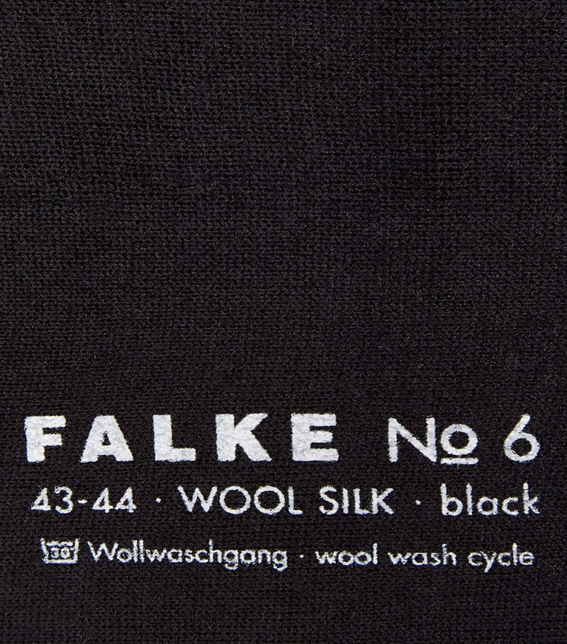 Chaussettes Falke No.6 laine-soie avec mélange laine Mérinos et soie - produit britannique