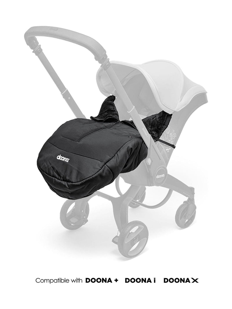 Doona Black Winter Cover for car seats, imported from the UK