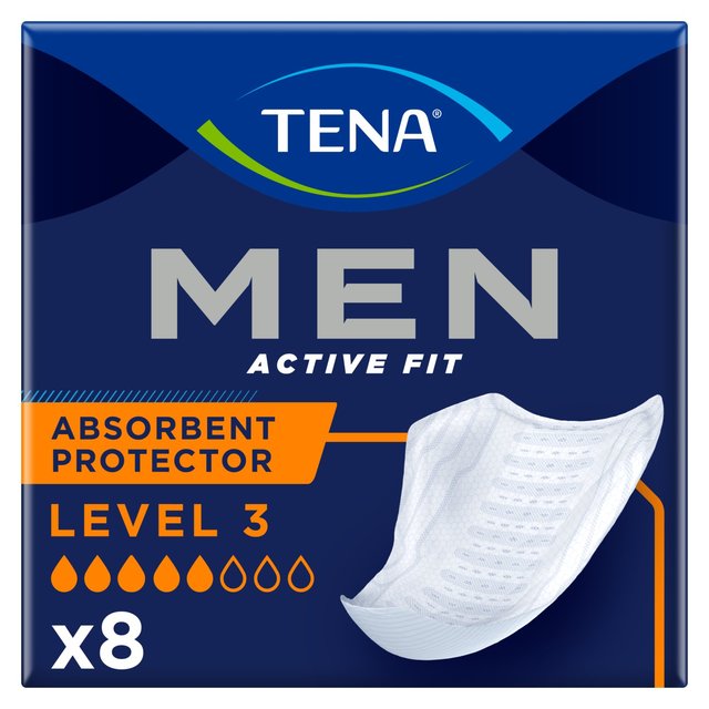 Tena for Men Incontinence Absorbent Protector Level 3    8 per pack GOODS M&S