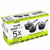 Argos Scoville 3 Piece Non Stick Aluminium Pan Set- Buy online at McGrocer