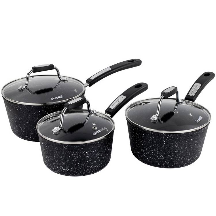 Scoville non stick aluminium pan set 3 piece, imported from the UK