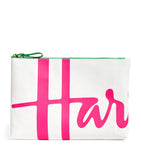 Harrods Medium Cotton Logo Pouch, UK version
