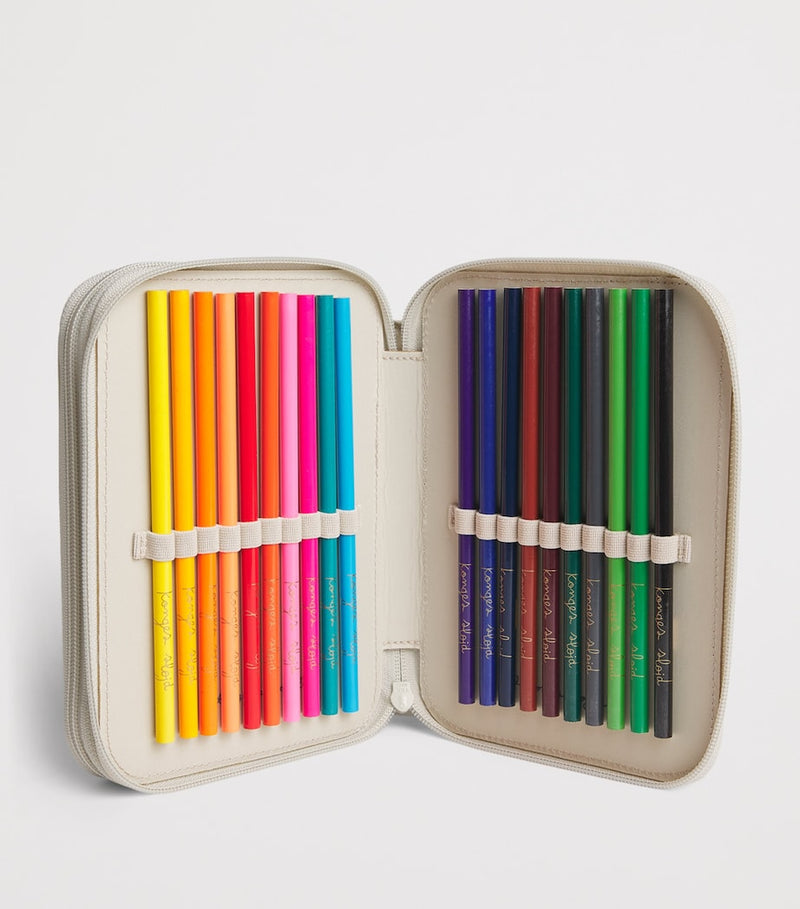 Konges Sløjd car print pencil case with stationery, UK version