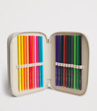 Konges Sløjd car print pencil case with stationery, UK version