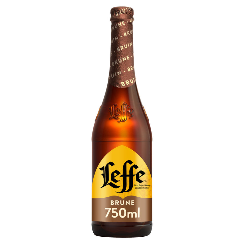 Leffe Brune dark beer 750ml, UK version