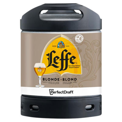 Leffe Blonde PerfectDraft beer keg 6L (British brand)
