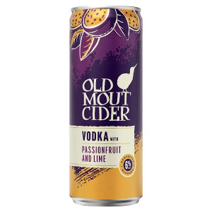Old Mout cider vodka cocktail passionfruit lime 330ml (British brand)