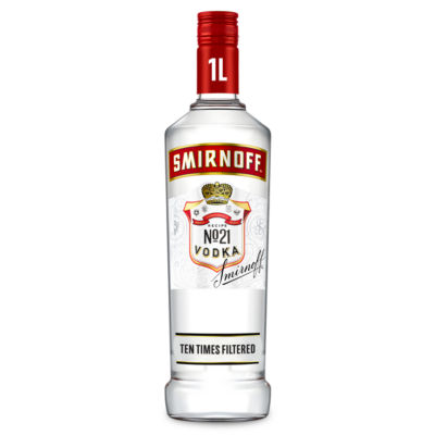Smirnoff Red Label vodka 1L (British brand)