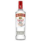 Smirnoff Red Label vodka 1L (British brand)