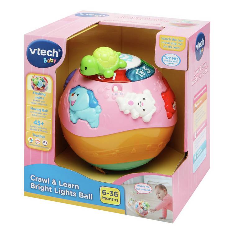 Vtech Crawl and Learn Ball pink baby toy - British product
