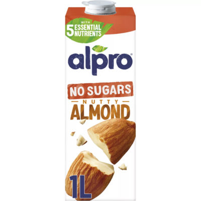 Alpro Almond No Sugar Drink 1L - British product