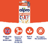Alpro oat drink no sugar 1L - British product