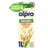 ASDA Alpro Organic Oat No Sugars Long Life Dairy Free Drink 1L- Buy online at McGrocer