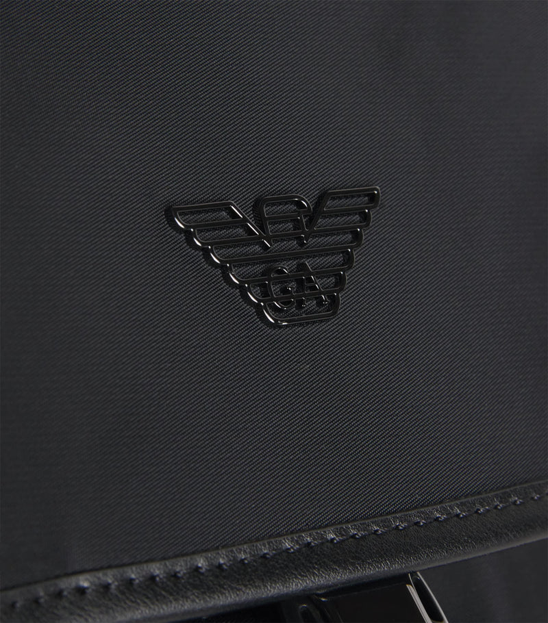 Emporio Armani Logo backpack with adjustable straps UK version