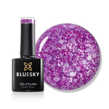Bluesky gel polish purple glitter neon - British product