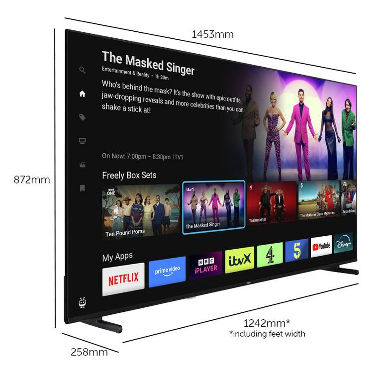 Bush 65-inch 4K UHD HDR TV, UK version