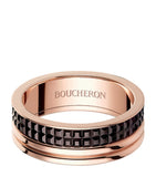 Boucheron Quatre rose gold wedding ring with brown PVD (British brand)