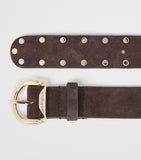 Sandro Paris leather rivet belt 3cm (British brand)