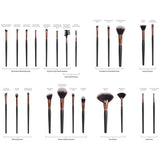 Rio 24-piece makeup brush set (British brand)
