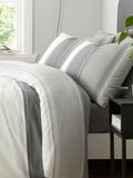 Fusion Grey Betley duvet cover and pillowcase set - British product