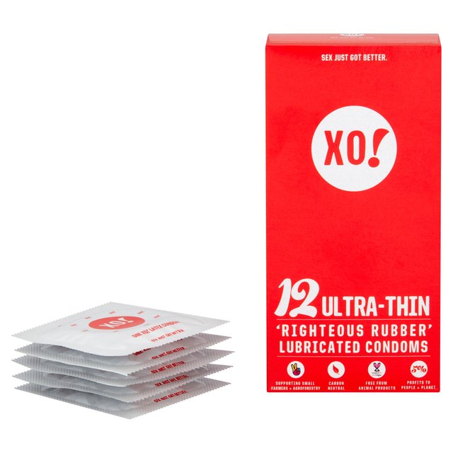 XO! Ultra-Thin 'Righteous Rubber' Condoms 12 per pack GOODS M&S