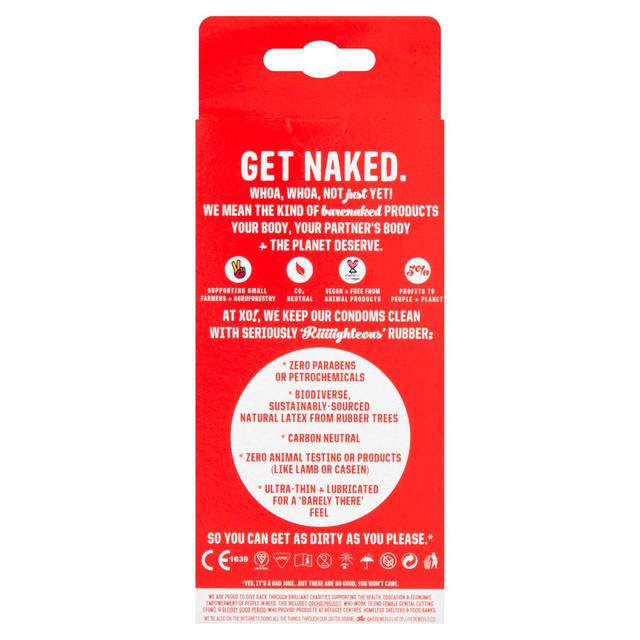 XO! Ultra-Thin 'Righteous Rubber' Condoms 6 per pack GOODS M&S