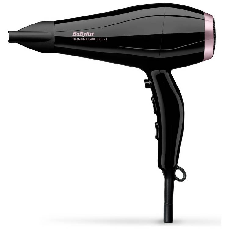 BaByliss Titanium Pearlescent 2100 hair dryer, UK version