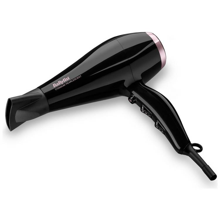 BaByliss Titanium Pearlescent 2100 hair dryer, UK version