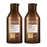 Redken All Soft Mega Curl Conditioner Duo 600ml, imported from the UK