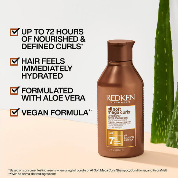 Redken All Soft Mega Curl Conditioner Duo 600ml, imported from the UK