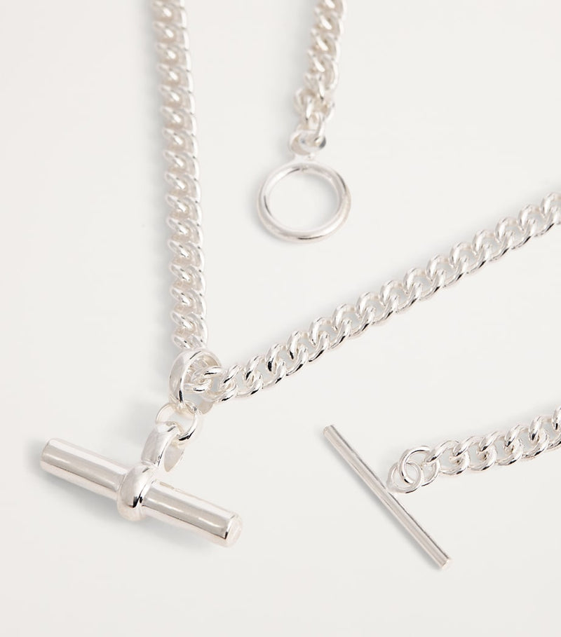 Tilly Sveaas sterling silver Curblink chain necklace - British product