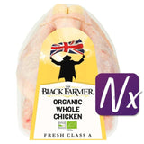 The Black Farmer Organic Whole Chicken Typically: 2kg GOODS M&S