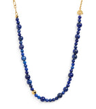 Anni Lu gold-plated deep blue necklace, UK version