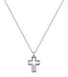 Chopard Happy Diamonds cross necklace 18kt white gold (British brand)