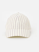 Next Oliver Bonas Butter Yellow & Brown Striped Bow Cap- Buy online at McGrocer