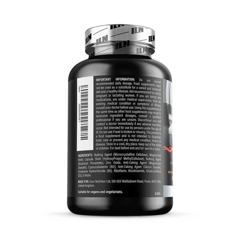 Iron Labs Nutrition ZM6 high strength zinc magnesium supplement 180 capsules, UK version