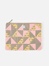 Next Oliver Bonas Pink Emily Pink & Brown Patchwork Corduroy Laptop Case- Buy online at McGrocer